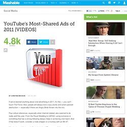 YouTube's Most-Shared Ads of 2011