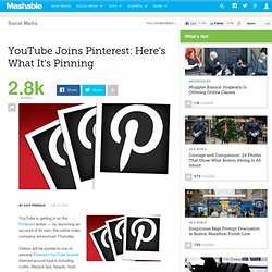YouTube Joins Pinterest: Here's What It's Pinning