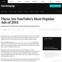 These Are YouTube's Most Popular Ads of 2014