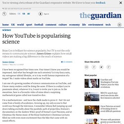 How YouTube is popularising science