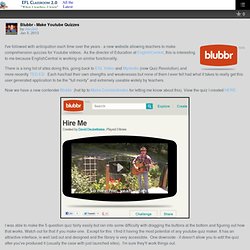 Blubbr - Make Youtube Quizzes – EFL CLASSROOM 2.0