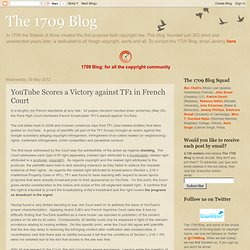 YouTube Scores a Victory against TF1 in French Court