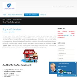 Buy Youtube Views High Retention 
