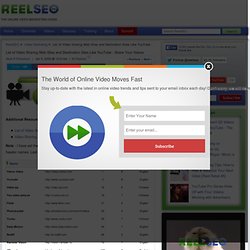 Video Sites like Youtube: A Huge List of Video Sharing Websites & Services