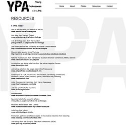 YPA : Young Professionals in the Arts