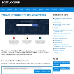 Youtube to MP3 converter
