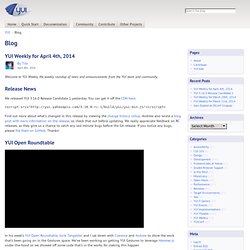 Yahoo! User Interface Blog (YUIBlog)