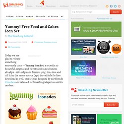 Yummy! Free Food and Cakes Icon Set - Smashing Magazine