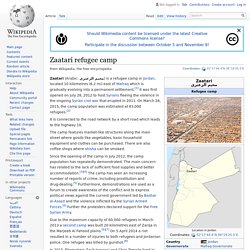 Zaatari refugee camp