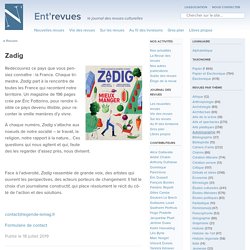 Zadig ⋆ Ent’revues, le site des revues culturelles