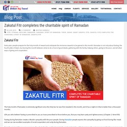Zakatul Fitr completes the charitable spirit of Ramadan