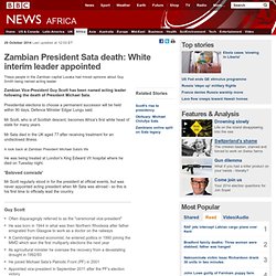 White interim leader appointed in Zambia