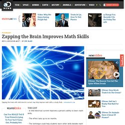 Zapping the Brain Improves Math Skills