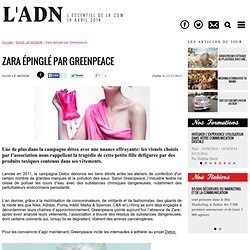 Zara épinglé par Greenpeace