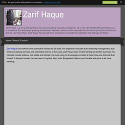 Zarif Haque - CEO of DRAIVER