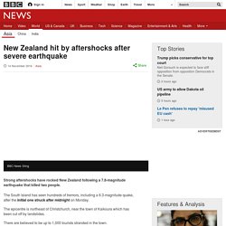 New Zealand hit by aftershocks after severe earthquake