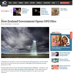 New Zealand Government Opens UFO Files