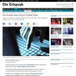 New Zealand makes internet 'trolling' illegal