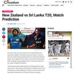 New Zealand vs Sri Lanka T20, Match Prediction