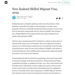 New Zealand Skilled Migrant Visa, 2019