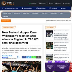 New Zealand skipper Kane Williamson's reaction after win over England in T20 WC semi-final goes viral