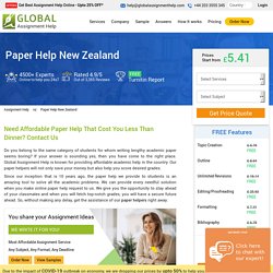 Paper Help New Zealand- Online Paper Writing Service