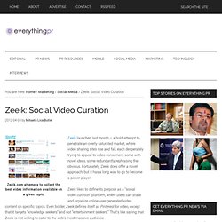 Zeeik: Social Video Curation