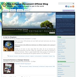 The Zeitgeist Movement Official Blog | Become the change you want to see in the world