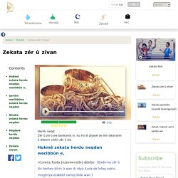 Zekata zêr û zîvan