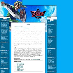 Zelda Legends - Multimedia - Fonts