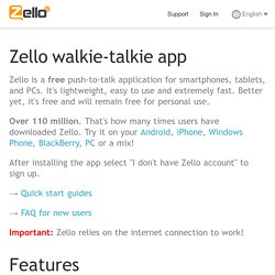 Zello walkie-talkie