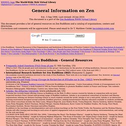 Zen Buddhism Information