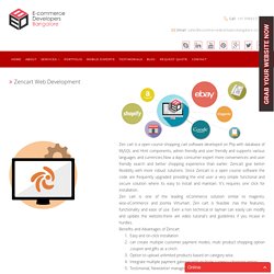 Zencart Ecommerce Web Development Company in India