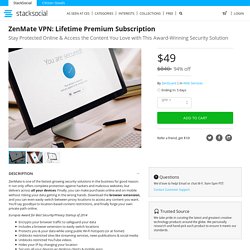 ZenMate VPN: Lifetime Premium Subscription