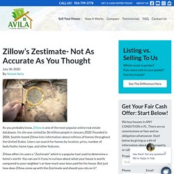 Zillow’s Zestimate- Not As Accurate As You Thought