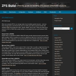 ZFS RAID levels » ZFS Build