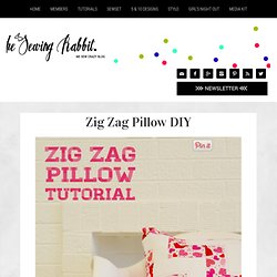 Zig Zag Pillow DIY