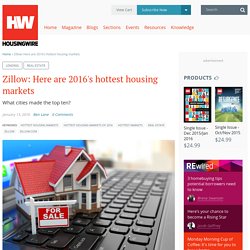 Zillow: Here are 2016's hottest housing markets