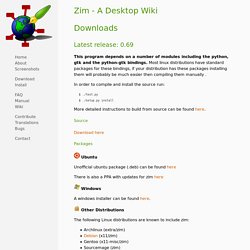 Zim - a desktop wiki
