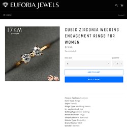 Cubic Zirconia Wedding Engagement Rings For Women