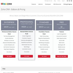 CRM Pricing & Editions - Sign up for Free