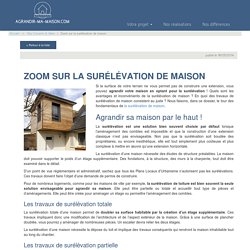 La surélévation de maison