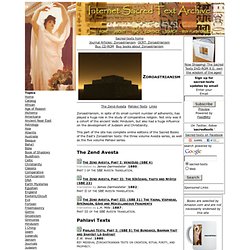 Zoroastrian Sacred Texts