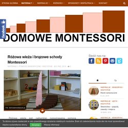Różowa wieża i brązowe schody Montessori - Domowe Montessori pl