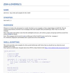 ZSH-LOVERS(1)