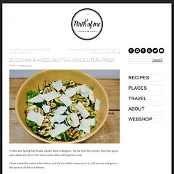 Zucchini & Hazelnut Salad {gluten-free}