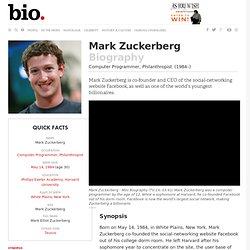 Mark Zuckerberg - Biography - Computer Programmer, Philanthropist - Biography.com