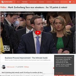 Mark Zuckerberg face aux sénateurs : les 10 points à retenir