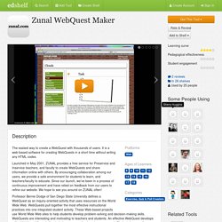 Zunal WebQuest Maker Reviews