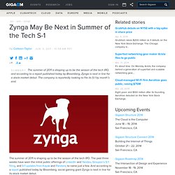 Zynga May Be Next in Summer of the Tech S-1
